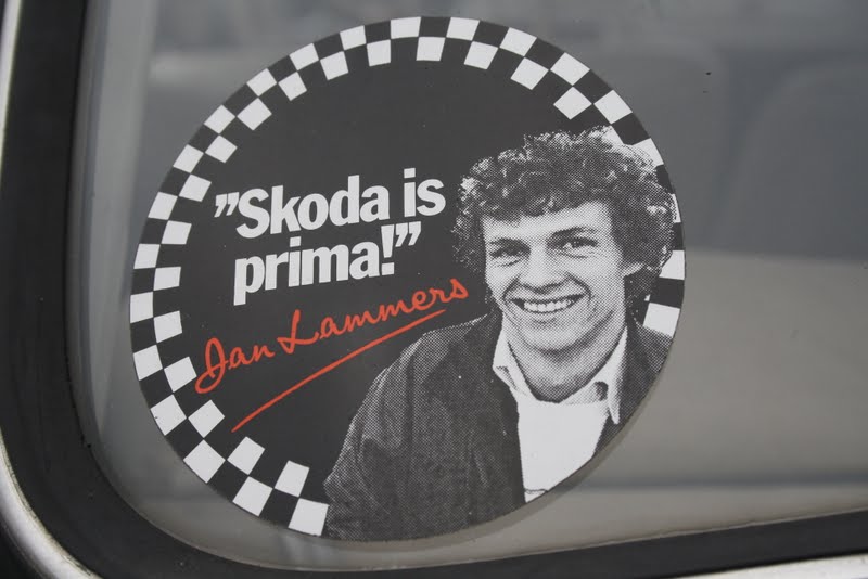 Jan Lammers-sticker op Škoda Octavia